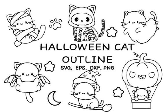 Black Cat Svg for Embroidery Projects
