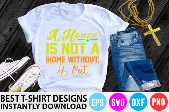Cat SVG, a House is Not a Home