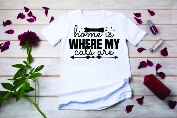 Cat Svg Design: Home is Where My Cats Are