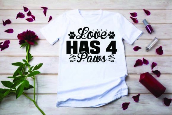 Cat Svg Design Love Has 4 Paws Review
