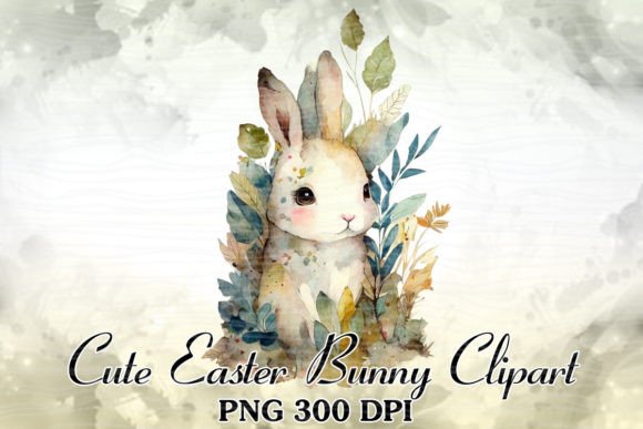 Cute Easter Bunny Watercolor Clipart Review