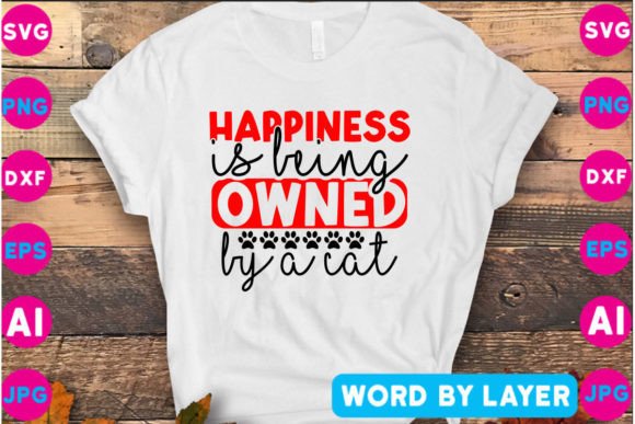 Happiness is Being Owned by a Cat SVG Review