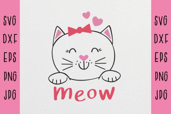 Kitty Cat Svg Design Review for Embroidery Projects
