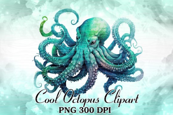 Octopus Watercolor Sublimation Clipart Review