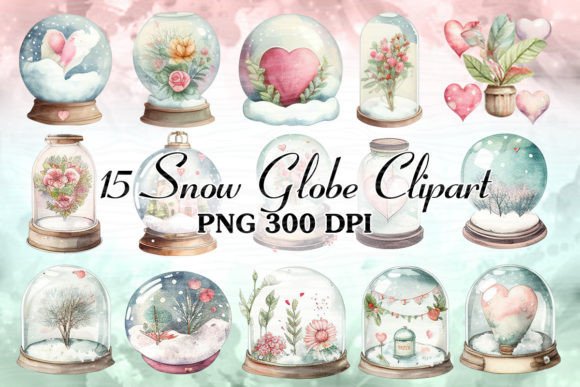 Snow Globe Watercolor Clipart Review