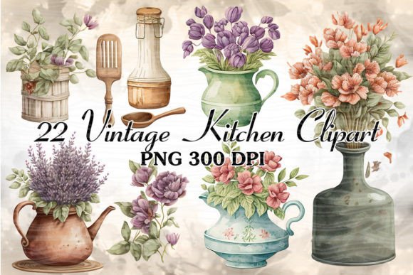 Watercolor Kitchen Utensils Clipart Review